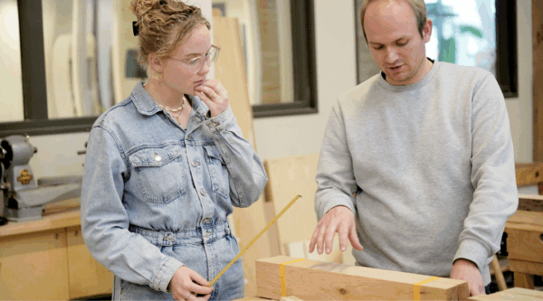 Studenten in overleg